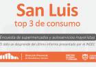 SAN LUIS EN EL TOP TRES DE LAS PROVINCIAS CON MAYOR INCREMENTO EN EL CONSUMO