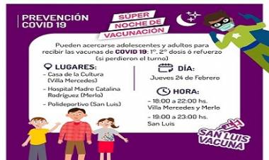 LLEGA UNA NUEVA JORNADA DE “SÚPER NOCHE DE VACUNACIÓN” CONTRA EL CORONAVIRUS