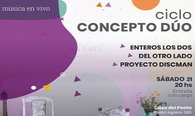 ESTE FIN DE SEMANA SHOWS EN VIVO EN LA CASA DEL POETA 