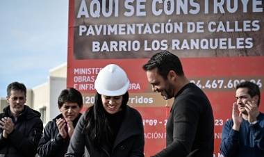 INICIÓ LA OBRA DE PAVIMENTACIÓN DEL BARRIO LOS RANQUELES