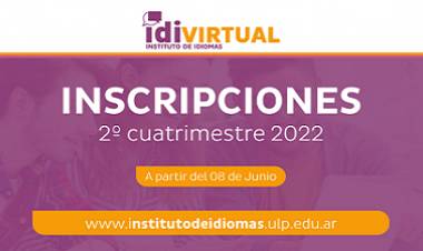 EL INSTITUTO DE IDIOMAS ABRE LAS INSCRIPCIONES PARA TODOS SUS CURSOS VIRTUALES