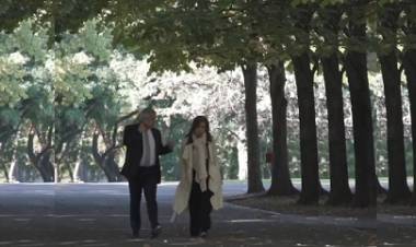 ALBERTO Y CRISTINA ALMORZARON EN OLIVOS 