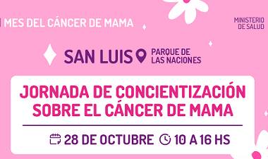 ESTE VIERNES 28 SE REALIZARÁN ACTIVIDADES POR EL MES DE LA SENSIBILIZACIÓN CONTRA EL CÁNCER DE MAMA