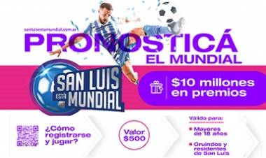 “SAN LUIS ESTÁ MUNDIAL”, UNA PROPUESTA PARA JUGAR Y GANAR 