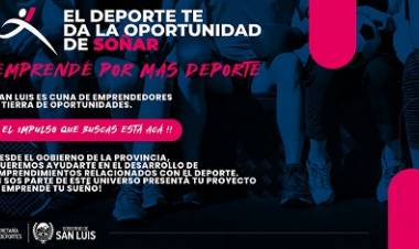 INSCRIPCIONES PARA EL PROGRAMA “EMPRENDÉ POR MÁS DEPORTE”