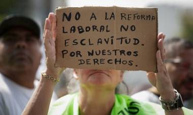 REFORMA LABORAL. EL PRIMER PASO A LA ESCLAVITUD