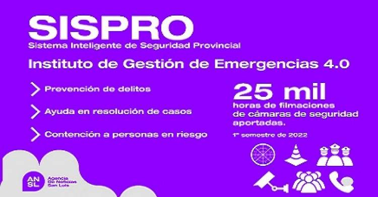 SISPRO: PREVIENE DELITOS, AYUDA A RESOLVER CASOS Y CONTIENE A PERSONAS EN RIESGO