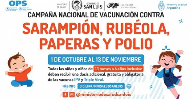 SAN LUIS SE SUMA A LA CAMPAÑA NACIONAL DE VACUNACIÓN