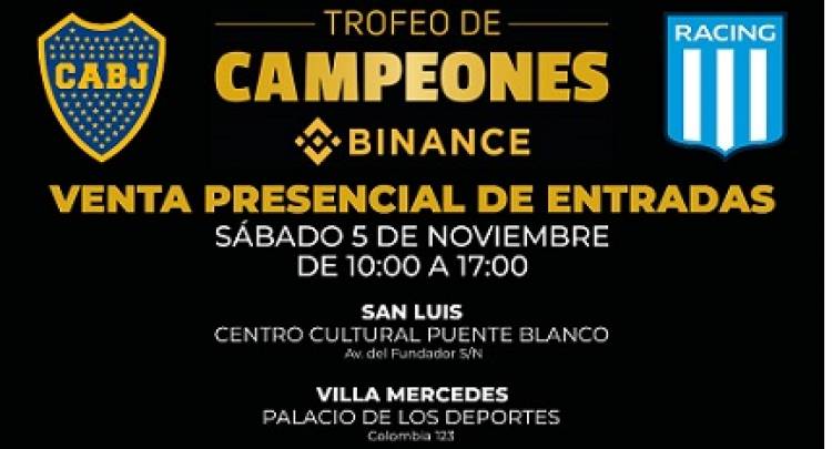 BOCA VS. RACING EN LA PEDRERA: VENTA DE ENTRADAS