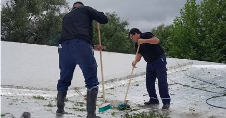 ARREGLOS EN ESCUELAS TRAS EL TEMPORAL